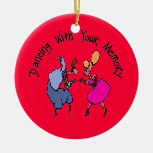 Dansen met Memories Keramisch Ornament (Voorkant)