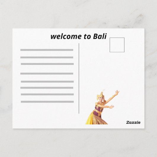 Dansen met mij briefkaart (Achterkant)