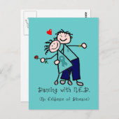 Dansen met N.E.D. Ovariumkanker Briefkaart (Voorkant / Achterkant)