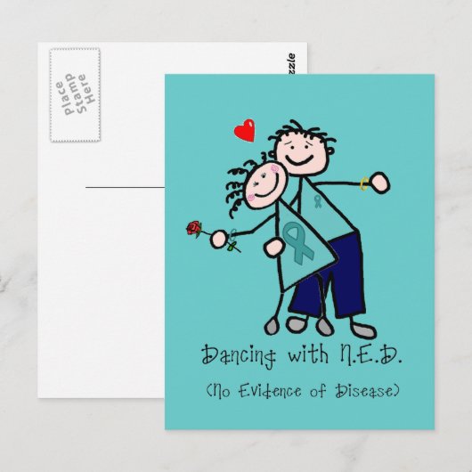 Dansen met N.E.D. Ovariumkanker Briefkaart (Voorkant / Achterkant)