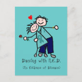 Dansen met N.E.D. Ovariumkanker Briefkaart (Voorkant)