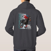 Dansen met paard (donkere modus) | Heren Hoodie (Achterkant)