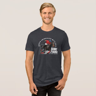 Dansen met paard (donkere modus)   Heren Tri-Blend Shirt