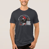 Dansen met paard (donkere modus) | Heren Tri-Blend Shirt (Voorkant)