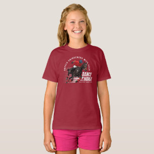 Dansen met paard (donkere modus)   Kinder Rugtas T-shirt