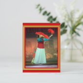 Dansen met ventilatoren briefkaart (Staand voorkant)