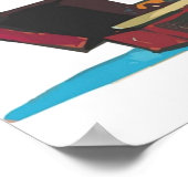 Dansen met Vinyl Phonograph Cute Hobbes Artwork Poster (Hoek)