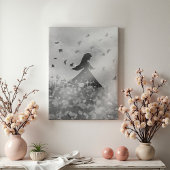 Dansen met vogels I Canvas Afdruk