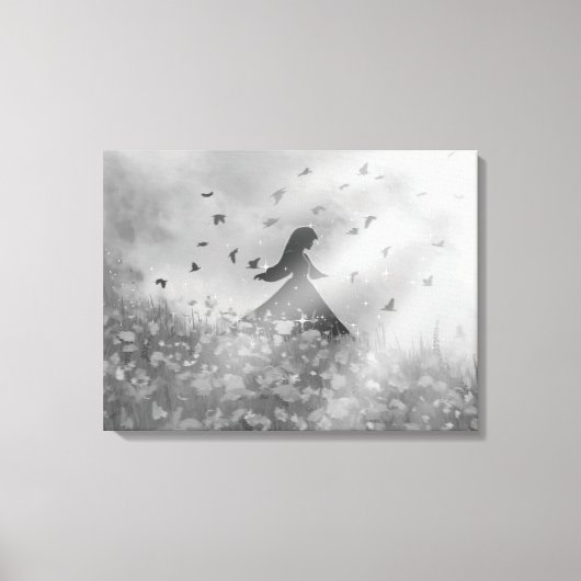 Dansen met vogels II Canvas Afdruk (Voorkant)
