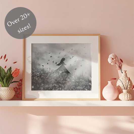 Dansen met vogels II Poster