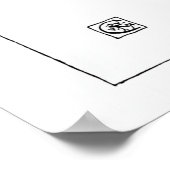 Dansen Nymph -  kunst in zwart-wit Poster (Hoek)