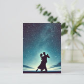 Dansen onder de sterrenhemel briefkaart (Staand voorkant)