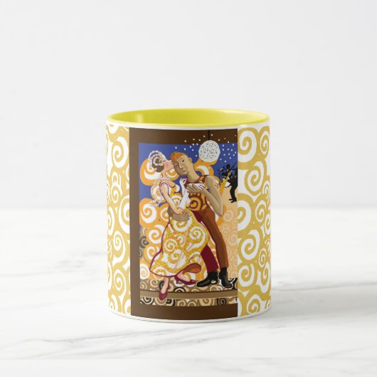 Dansen onder het spiegelbal mok (Midden)