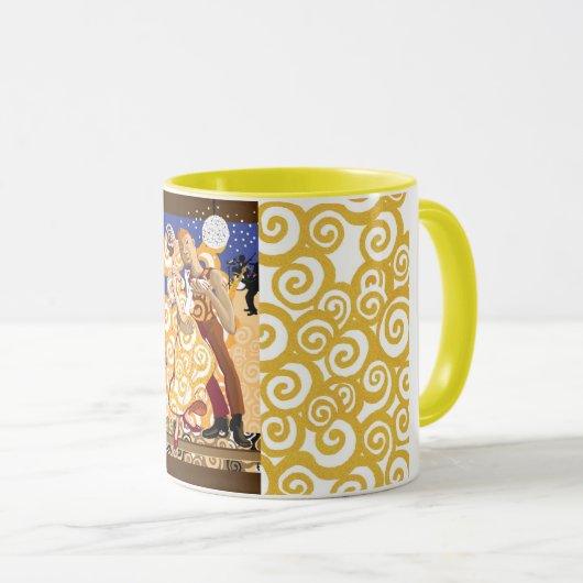 Dansen onder het spiegelbal mok (Voorkant rechts)