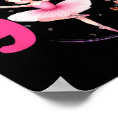 Dansen op 9 Ballerina 9e verjaardagsfeest Ballet Poster (Hoek)