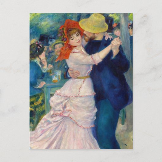 Dansen op Bougival door Pierre-Auguste Renoir Briefkaart (Voorkant)