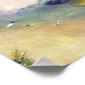 Dansen op Bougival door Pierre-Auguste Renoir Poster (Hoek)