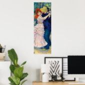 Dansen op Bougival door Pierre-Auguste Renoir Poster (Thuiskantoor)
