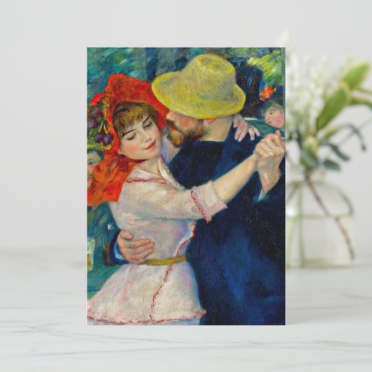 Dansen op Bougival Pierre Renoir Aankondiging (Staand voorkant)