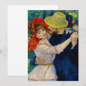 Dansen op Bougival Pierre Renoir Aankondiging (Voorkant / Achterkant)