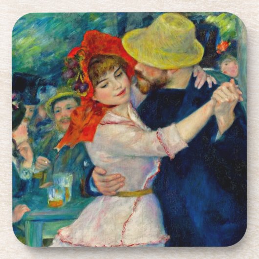 Dansen op Bougival Pierre Renoir Bier Onderzetter (Voorkant)