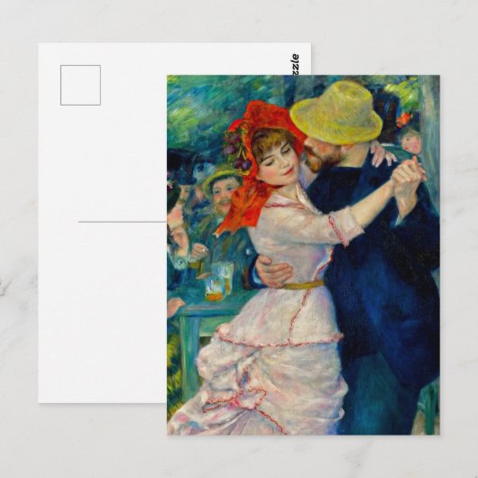 Dansen op Bougival Pierre Renoir Briefkaart (Voorkant / Achterkant)
