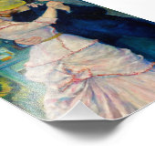 Dansen op Bougival Pierre Renoir Foto Afdruk (Hoek)