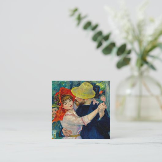 Dansen op Bougival Pierre Renoir Informatiekaartje (Staand voorkant)