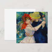 Dansen op Bougival Pierre Renoir Kaart (Voorkant / Achterkant)