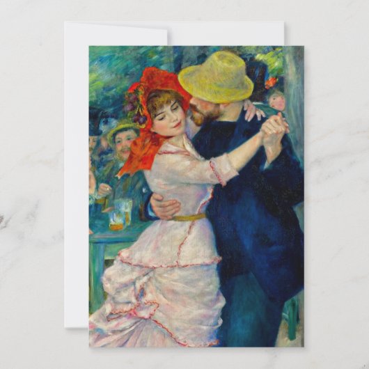 Dansen op Bougival Pierre Renoir Kaart (Voorkant)