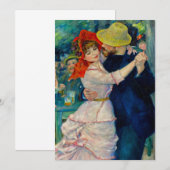 Dansen op Bougival Pierre Renoir Kaart (Voorkant / Achterkant)