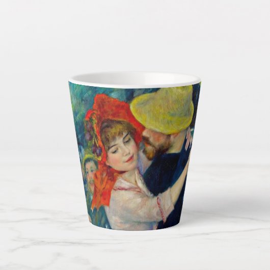 Dansen op Bougival Pierre Renoir Latte Mok (Voorkant)