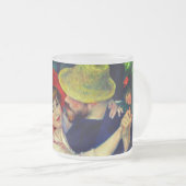 Dansen op Bougival Pierre Renoir Matglas Koffiemok (Voorkant rechts)