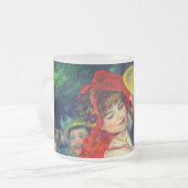 Dansen op Bougival Pierre Renoir Matglas Koffiemok (Voorkant links)