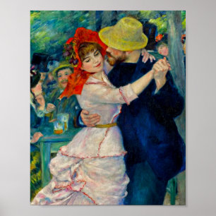 Dansen op Bougival Pierre Renoir Poster