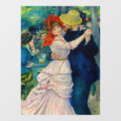 Dansen op Bougival Pierre Renoir Raamsticker (Vel)