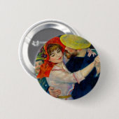 Dansen op Bougival Pierre Renoir Ronde Button 5,7 Cm (Voorkant /achterkant)