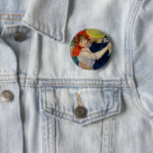 Dansen op Bougival Pierre Renoir Ronde Button 5,7 Cm (In situ)