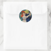 Dansen op Bougival Pierre Renoir Ronde Sticker (Tas)