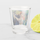 Dansen op Bougival Pierre Renoir Shot Glas (Achterkant)