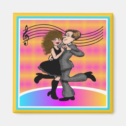 Dansen op de avond weg magneet (Voorkant)