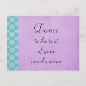 Dansen op de beat van je engelen vleugels briefkaart (Voorkant)