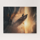Dansen op de Morning Sun - Dolphin Jigzaag Puzzle Legpuzzel (Horizontaal)