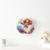 Dansen op een Cloud Nursery Bedroom Clock Ronde Klok (Huis)