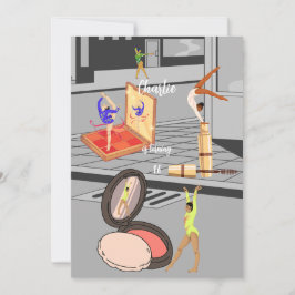 Dansen op een Dusting of Blush verjaardag Kaart