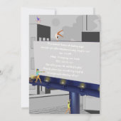 Dansen op een Dusting of Blush verjaardag Kaart (Achterkant)