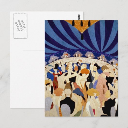 Dansen op een Jazz Band Briefkaart (Voorkant / Achterkant)