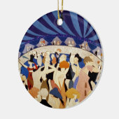 Dansen op een Jazz Band Keramisch Ornament (Links)