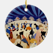 Dansen op een Jazz Band Keramisch Ornament (Achterkant)