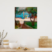 Dansen op een Shore | Edvard Munch | Poster (Keuken)